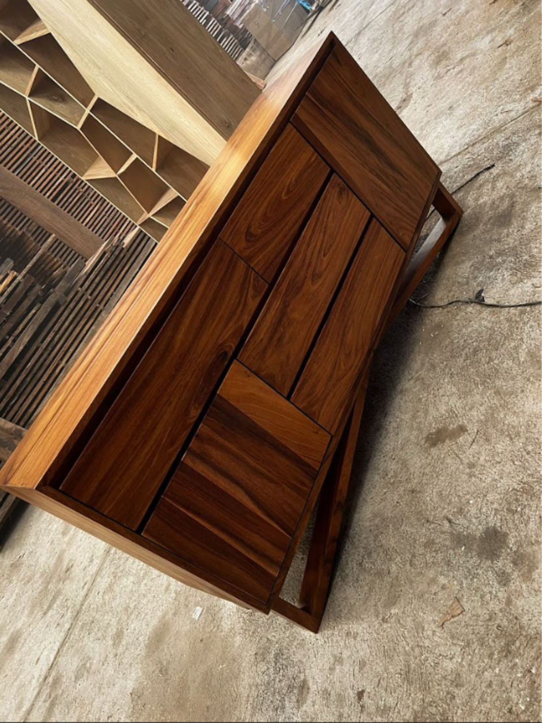 bufetera, mueble de parota